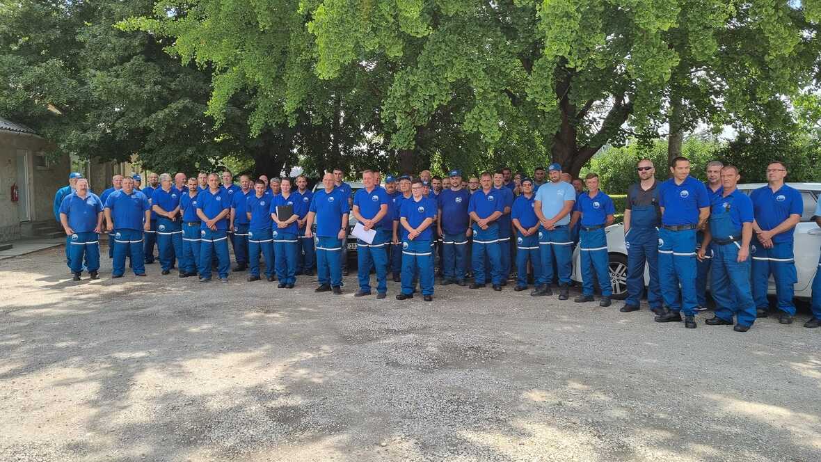 Debreceni vízügyesek a Szigetközi Szakaszmérnökségen