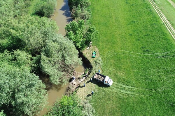 Berettyó mederelfajulás helyreállítás közben